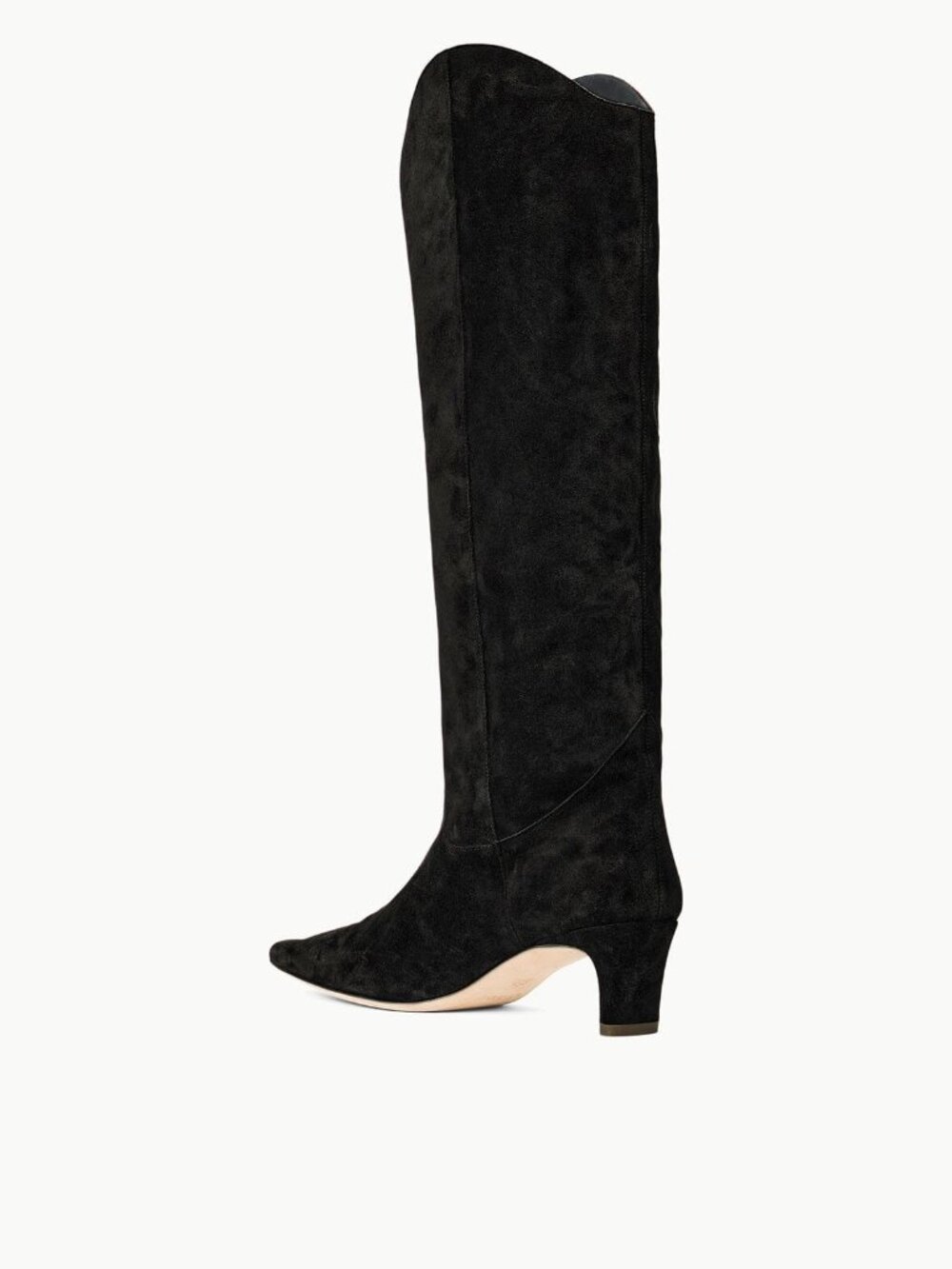 STAUD WESTERN WALLY BOOT | BLACK SUEDE WOMENS SIZE 7